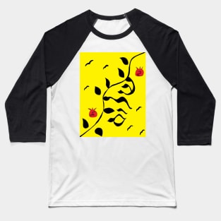 Shalom on The Vine in Black and Yellow Baseball T-Shirt